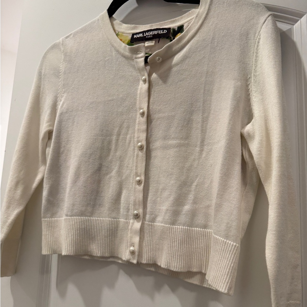 Karl Lagerfeld Women's cropped cardigan
